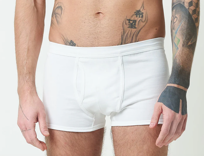 254 Merz b. Schwanen Loopwheeled Boxer Brief- 01 White