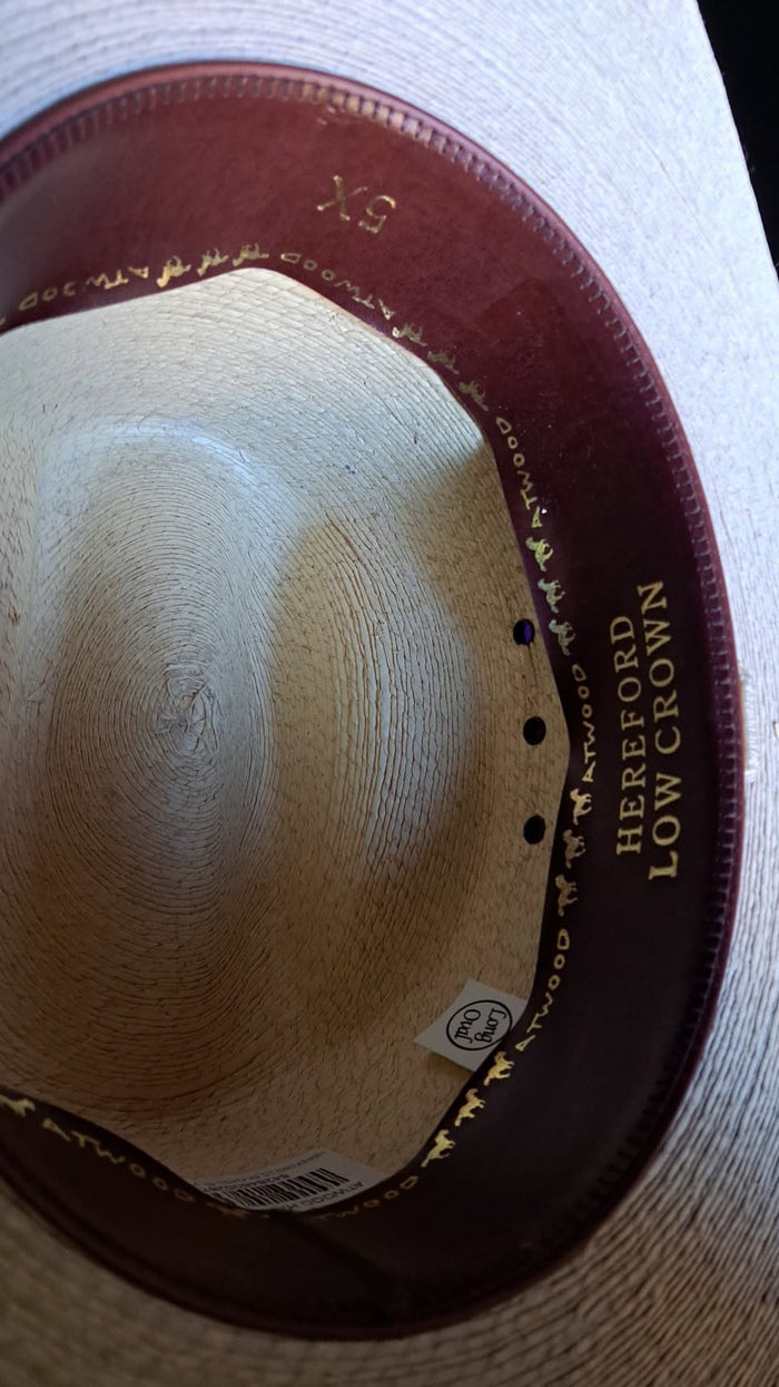 Atwood Hat Co. Heavy Straw Long Oval 7 1/4"