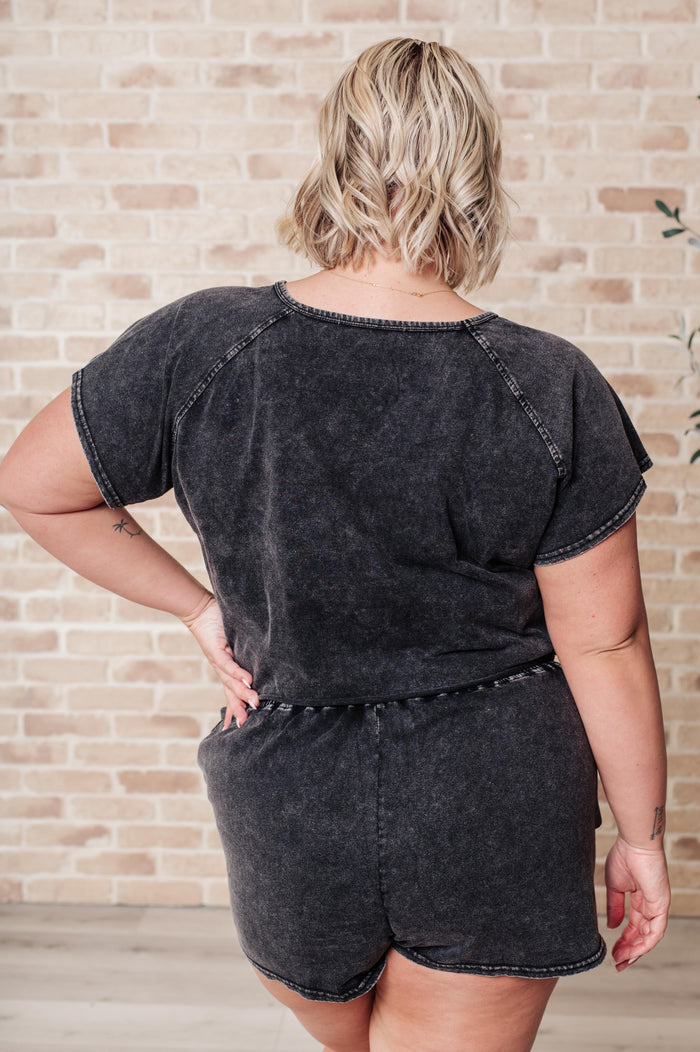 Back to Reality Mineral Wash Short Set Jumpsuit Ave Shops- Tilden Co.