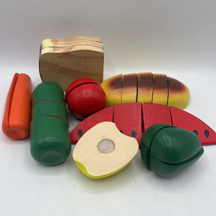 Bag Of Assorted Velcro Wooden Food