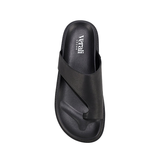 Brenda Footbed Slides - Black