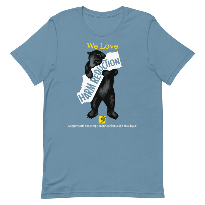 California Loves Harm Reduction Gender Neutral T-shirt