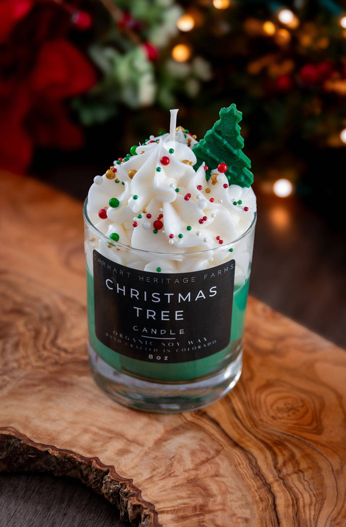 Christmas Tree Holiday Candle Candle Carhart Heritage Farms- Tilden Co.