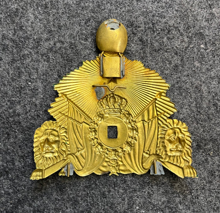 Coat Of Arms For Kepi m/1865 Original. Mössplåt Till Kepi m/1865 Parad Original