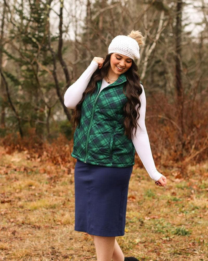 Crew Neck Long Sleeve Halftee Layering Top HALFTEE Layering Fashions- Tilden Co.