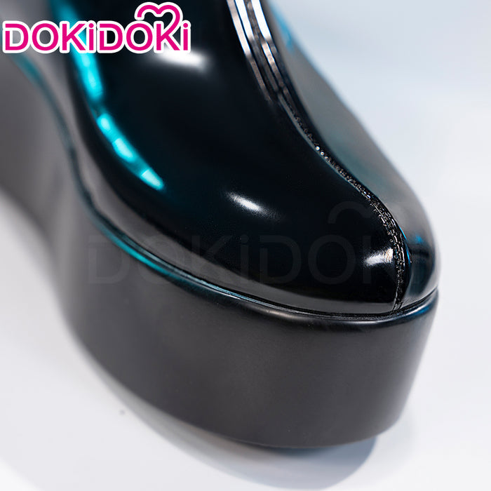 DokiDoki Cosplay Shoes Magic Black Long Boots