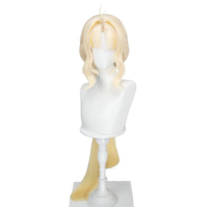DokiDoki Game Wuthering Waves Cosplay Suisui SP Wig Long Curly Blonde Gradient Hair Sui Sui SP