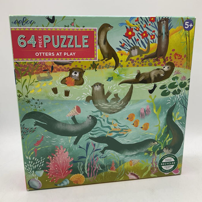Eeboo 64pc Otters At Play Puzzle