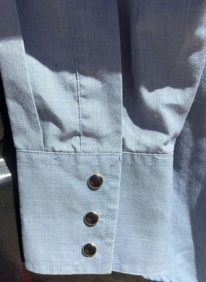 Ely Cattlemen Denim Bib Pearl Snap