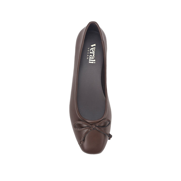 Eugenie Ballet Flats - Chocolate Brown