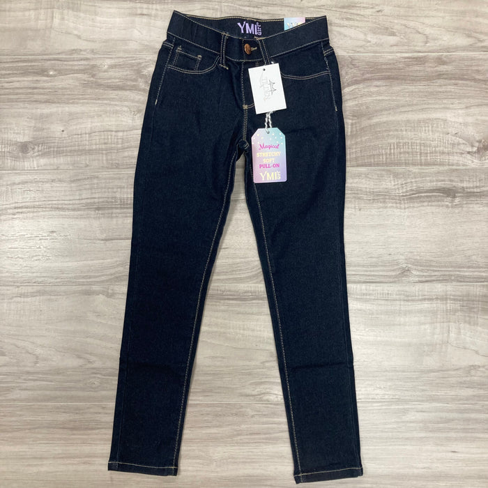 Girls Pull On Skinny Jeans - Blue Black Jeans YMI Jeanswear- Tilden Co.