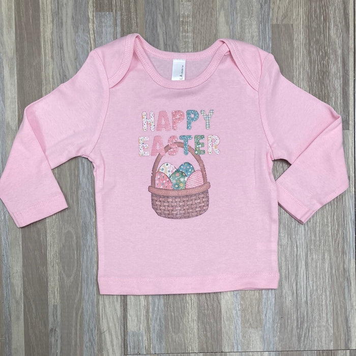 Happy Easter Girls Shirt - Final Sale Kids Apparel Daydreamer Creations- Tilden Co.