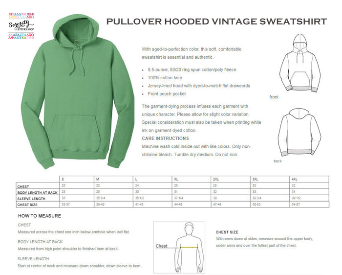 Kappa Alpha Order Hooded Pullover Vintage Sweatshirt
