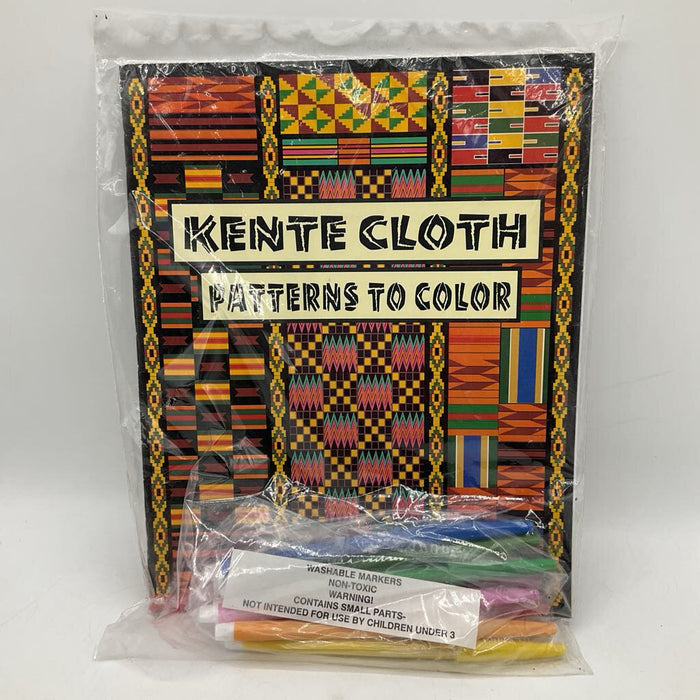 Kente Cloth Coloring Book + Pens