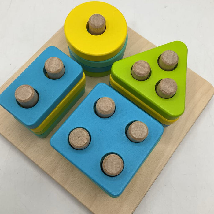 Lovevery Wooden Sort & Stack Peg Puzzle