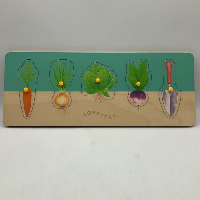Lovevery Wooden Vegetables Peg Puzzle