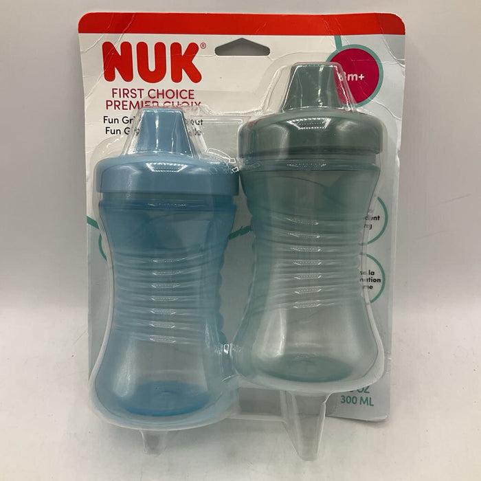 Nuk Blue/Green 8m+ First Choice Premier Choix 2pck Cups NEW