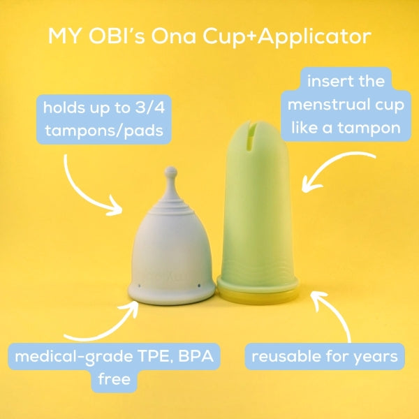 ONA cup - Menstrual cup with an Applicator