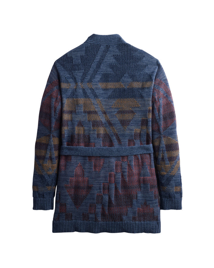 Pendleton Women's Cheyenne Cotton Cardigan in Blue Mix