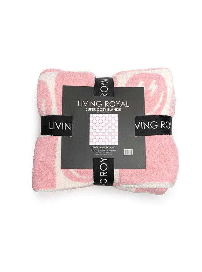 Pink Bolt Smile Blanket - Premium from Living Royal - Just $55.95! Shop now at Pat's Monograms