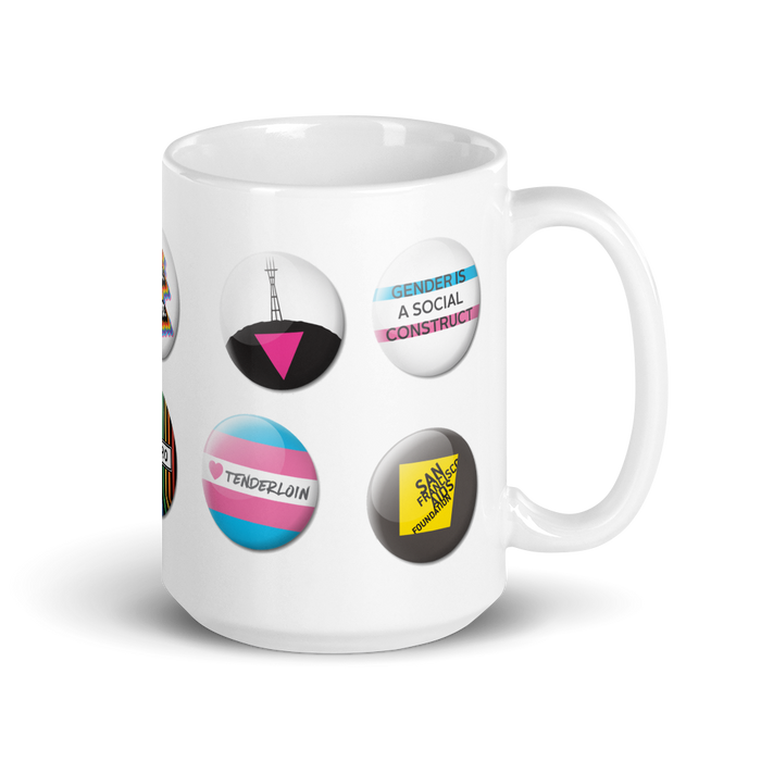 Pride Button Collection mug