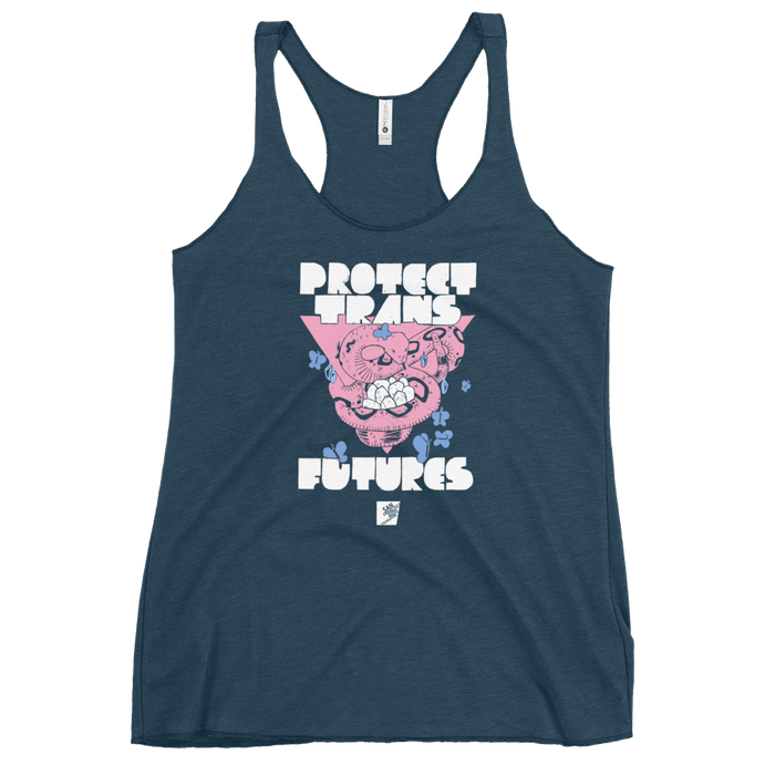 Protect Trans Futures by Elaine Ponce: Women's Racerback Tank