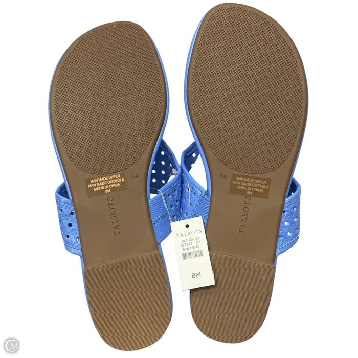 Sandals Flats By Talbots In Blue, Size: 8