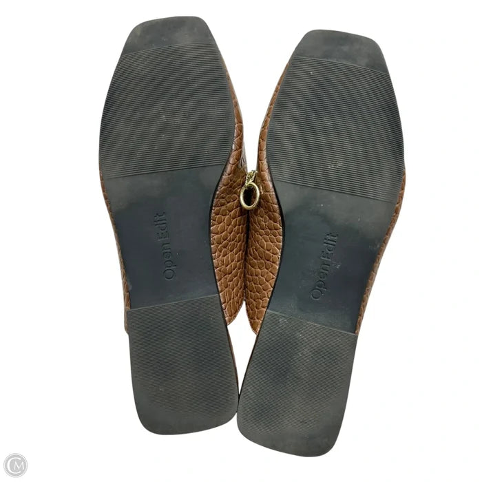 Shoes Flats By Open Edit In Brown, Size: 7