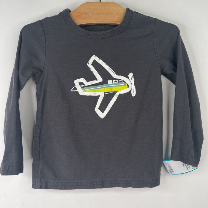 Size 2: Tea Grey Plane Long Sleeve Shirt