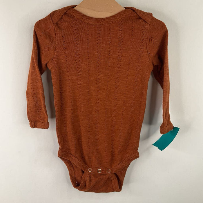 Size 3-6m: Kate Quinn Brown Long Sleeve Onesie