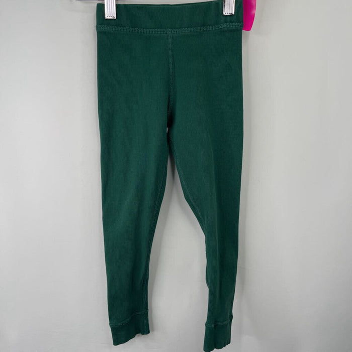 Size 4 (100): Hanna Andersson GreenRibbed Leggings