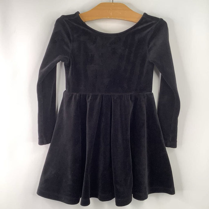 Size 4: Tea Collection Black Velvet Long Sleeve Dress