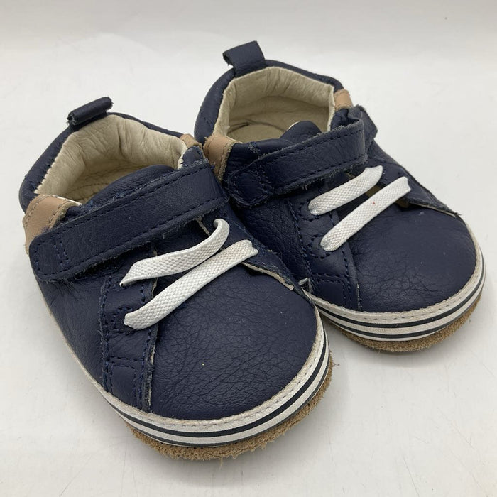Size 6-9m: Robeez Blue Slip On Crib Shoes