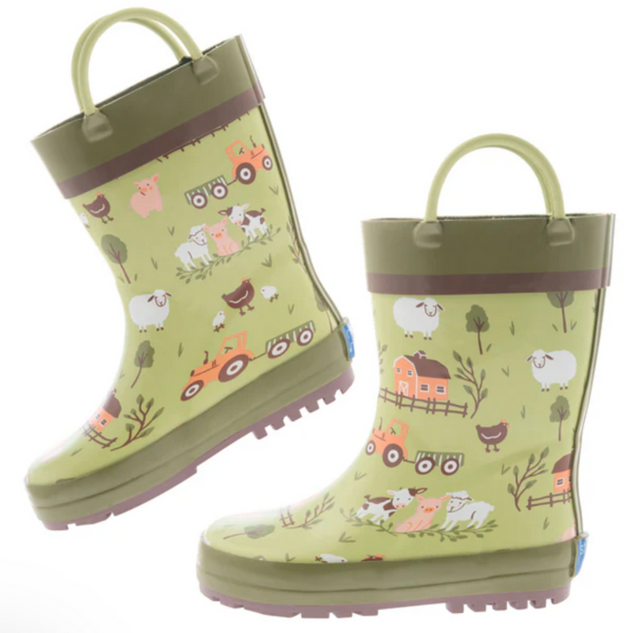 Size 7: Stephen Joseph FARM Rain Boots NEW