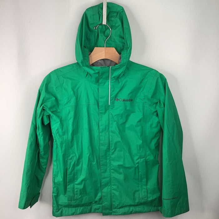Size 8: Columbia Green Zip Up Rain Coat REDUCED