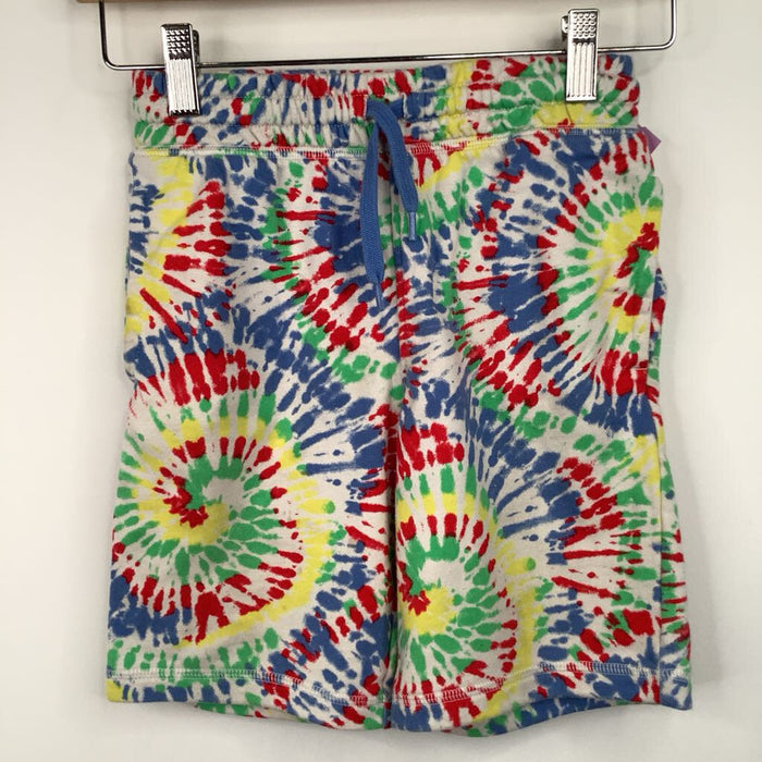 Size 8: Lands' End Rainbow Tie-Dye Terry Cloth Shorts