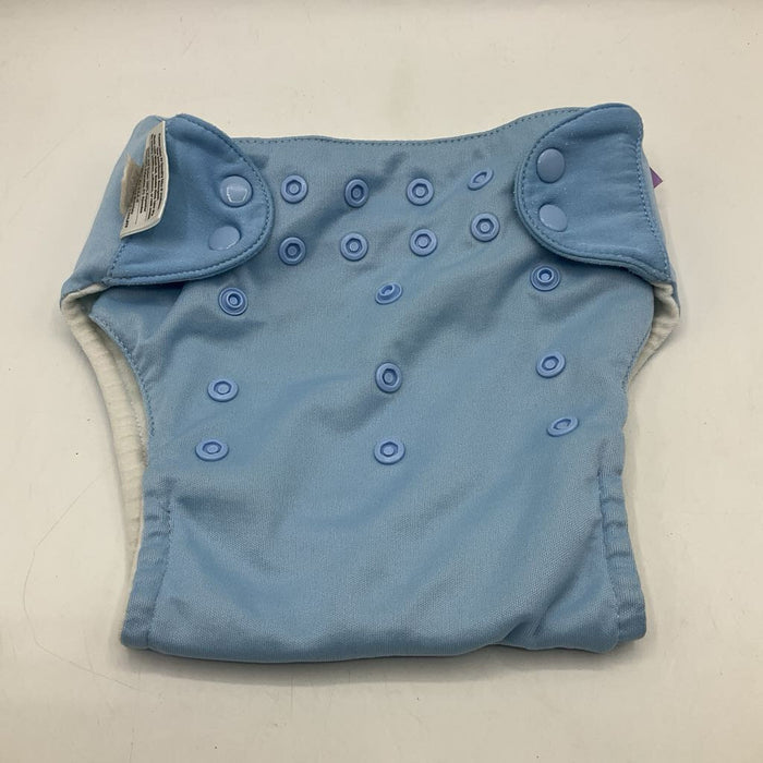 Size M: Bum Genius Blue Adjustable Snap Cloth Diaper