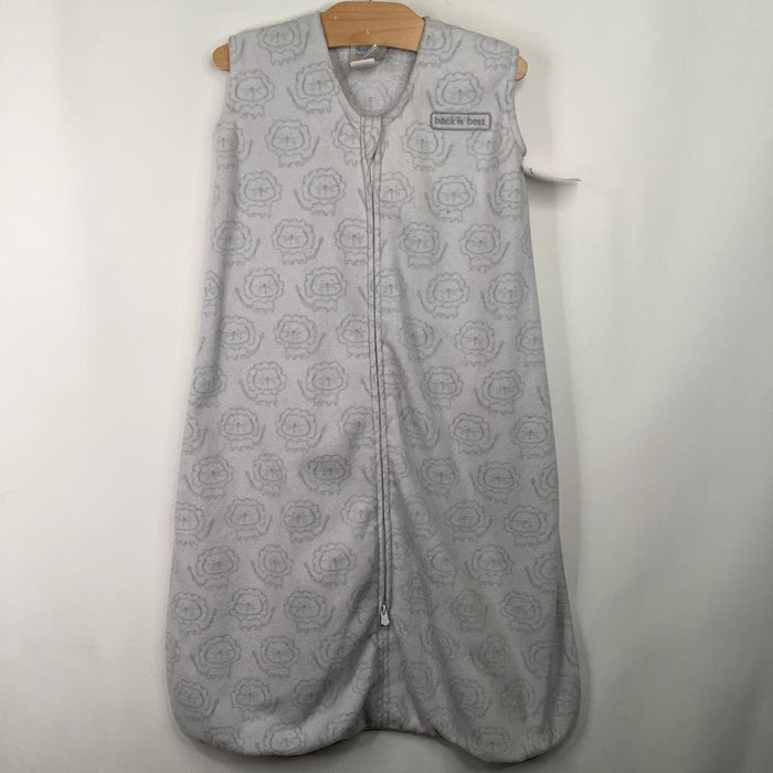 Size M: Halo Grey Lion Fleece Sleepsack