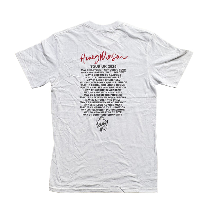 Smoking Skull T-Shirt White