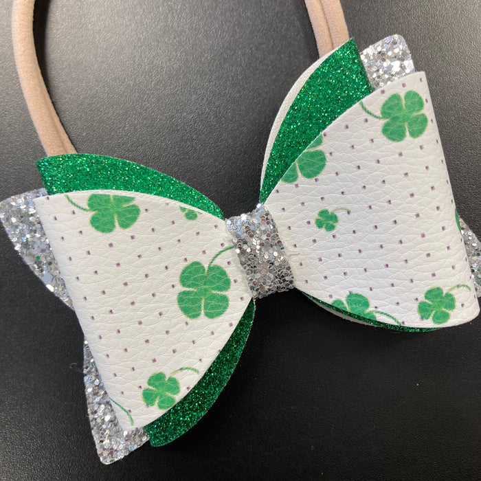 St Patrick Headband Bow #1 earring Daydreamer Creations- Tilden Co.