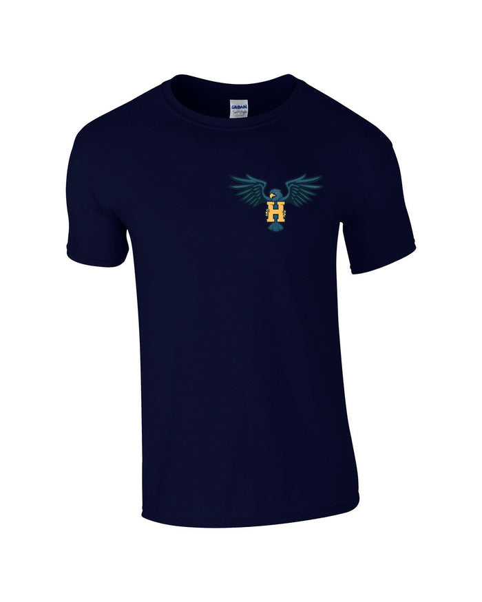 T-Shirt - Short Sleeve - Cotton - Navy - Men's/Youth - Hawk Designs