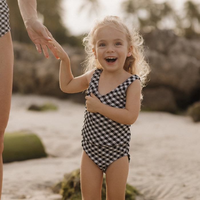 Black Textured Gingham / 2T
