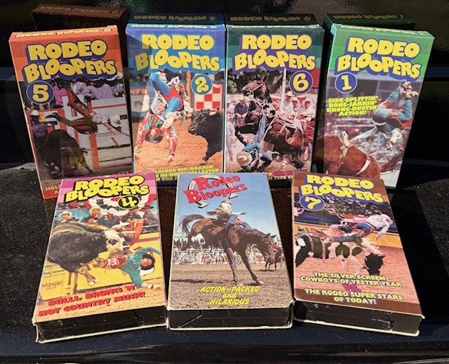 Vintage 1990's RODEO BLOOPERS VHS Tapes