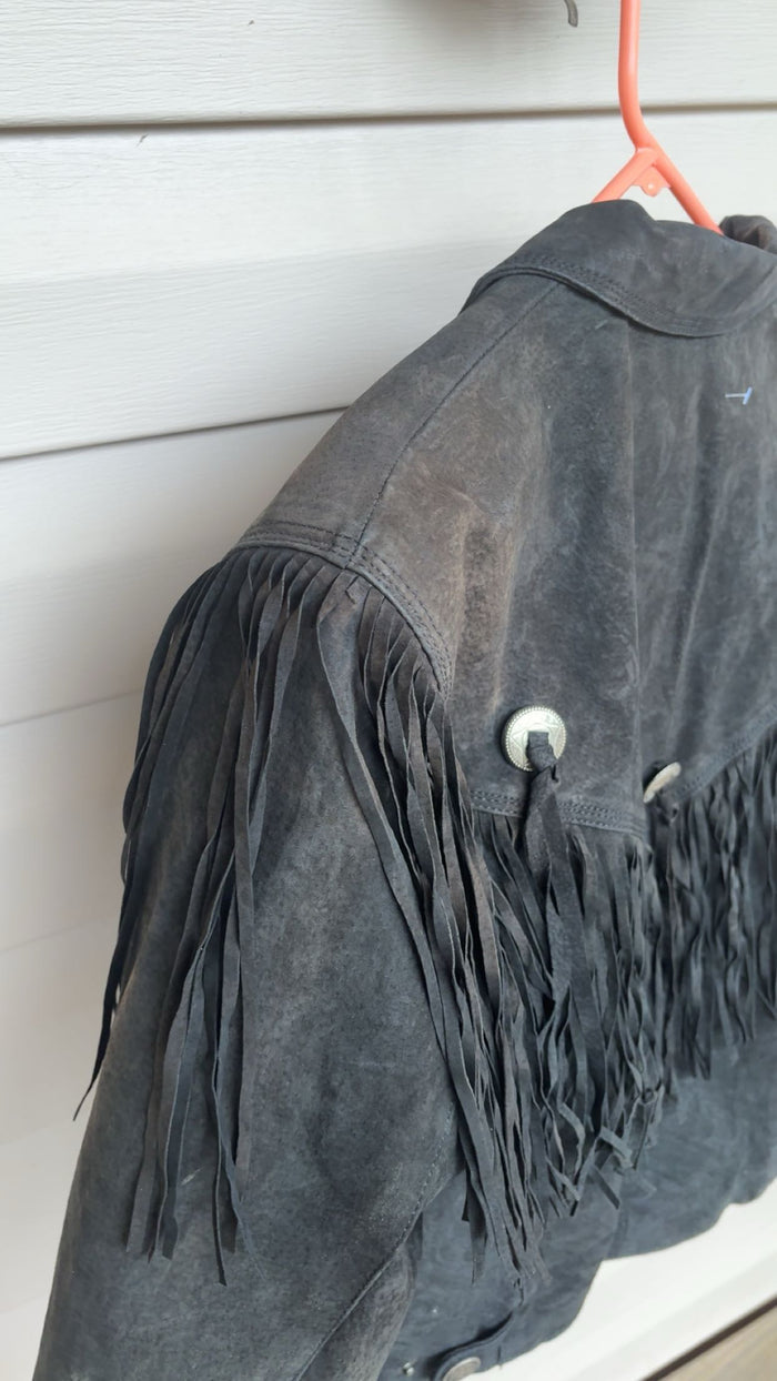 Vintage M. Julian Women’s Black Leather Short Jacket