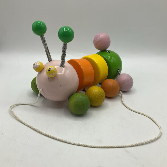 Wooden Pull Along Caterpillar