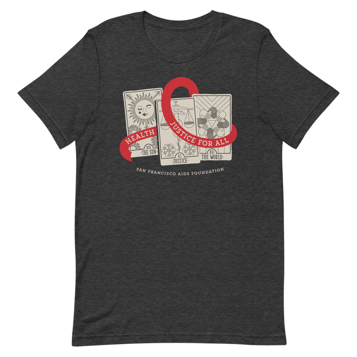 World AIDS Day, Tarot Reading + AIDS Awareness Ribbon Gender Neutral T-Shirt