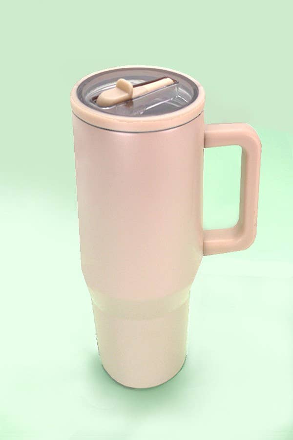 40oz Spill Free Tumbler Tan Tan Tumbler JOSSLYN by wall to wall- Tilden Co.