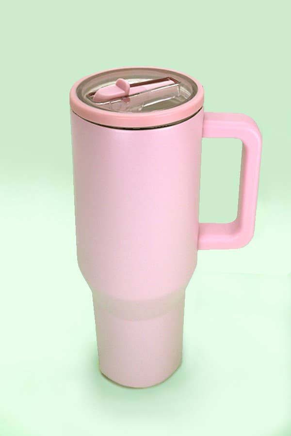 40oz Spill Free Tumbler Pink Pink Tumbler JOSSLYN by wall to wall- Tilden Co.