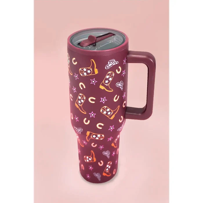 40oz Spill Free Tumbler Western Wine Western Wine Tumbler JOSSLYN by wall to wall- Tilden Co.