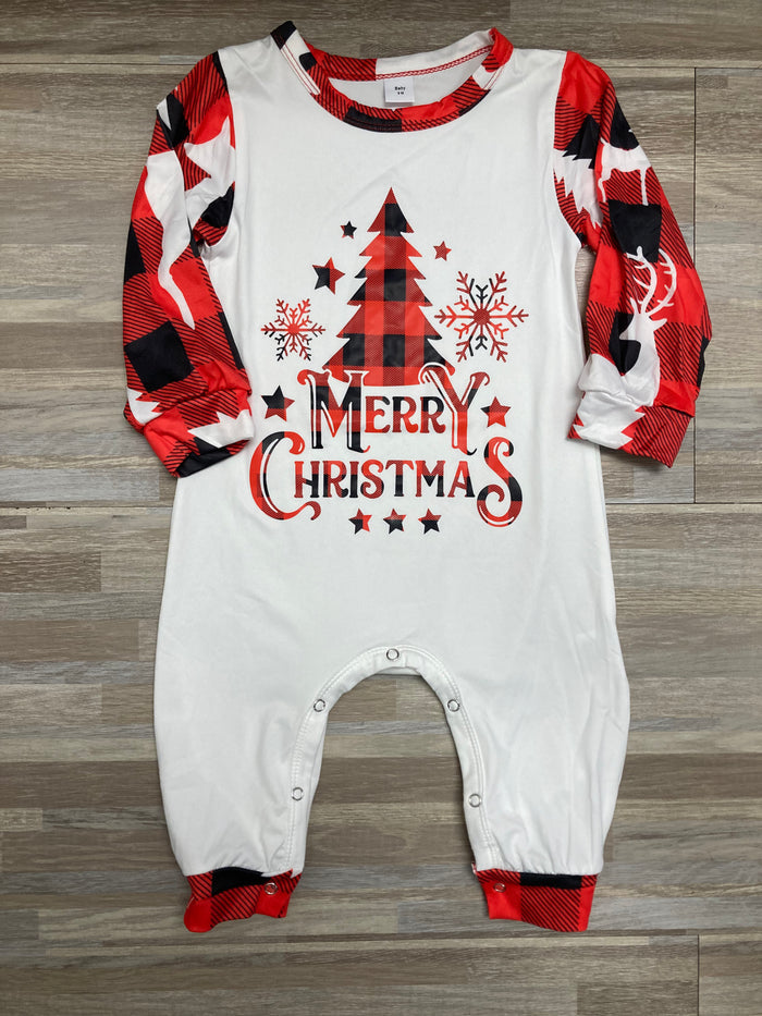 BABY Merry Christmas Plaid Pajamas - Final Sale Kids Apparel Tilden Co. LLC- Tilden Co.